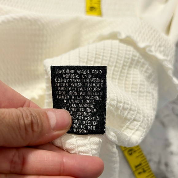 Catherine Malandrino Womens Long Sleeve White Top Sweater Sz L EUC - Picture 9 of 9